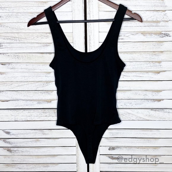 ekAttire | Tanked Charcoal Bodysuit - Picture 5 of 8